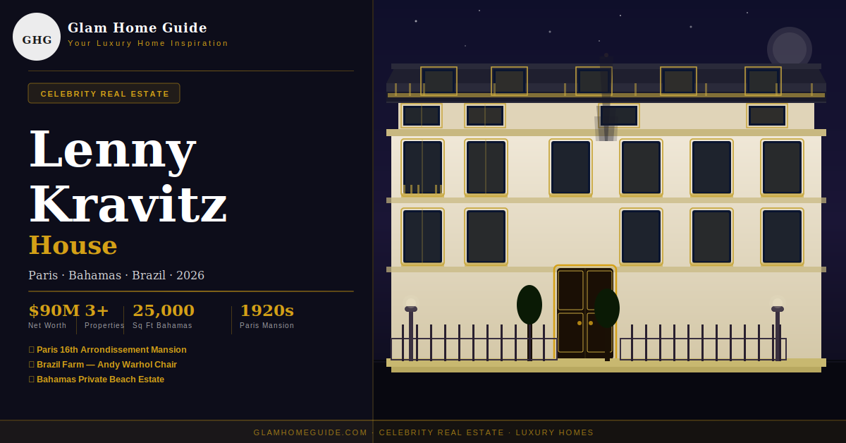 Lenny Kravitz house Paris Hotel Particulier Hotel de Roxy 16th arrondissement night 2026