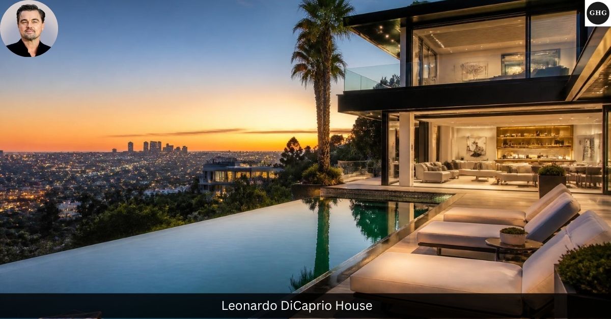 Leonardo DiCaprio house exterior — his Hollywood Hills compound in the Bird Streets neighborhood of Los Angeles