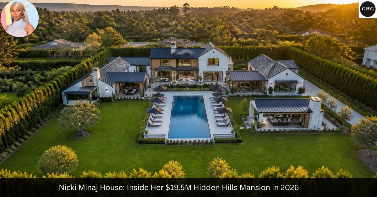 Nicki Minaj House — $19.5 Million Hidden Hills Mansion Aerial View California 2026