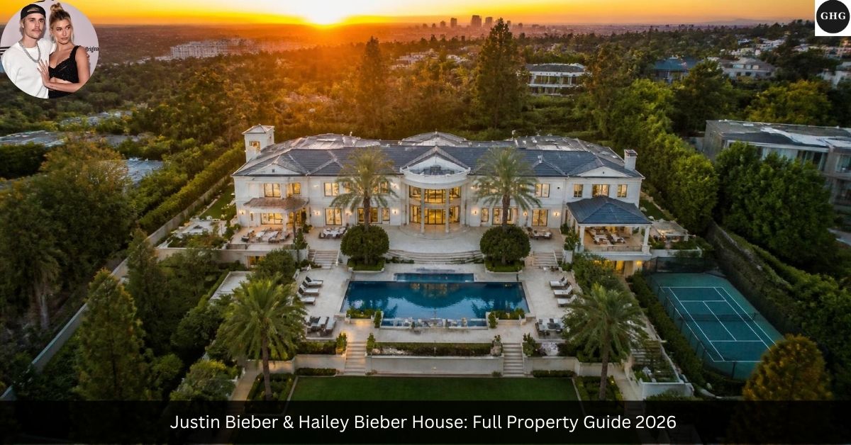 Justin Bieber and Hailey Bieber House — Beverly Hills Mansion Aerial View