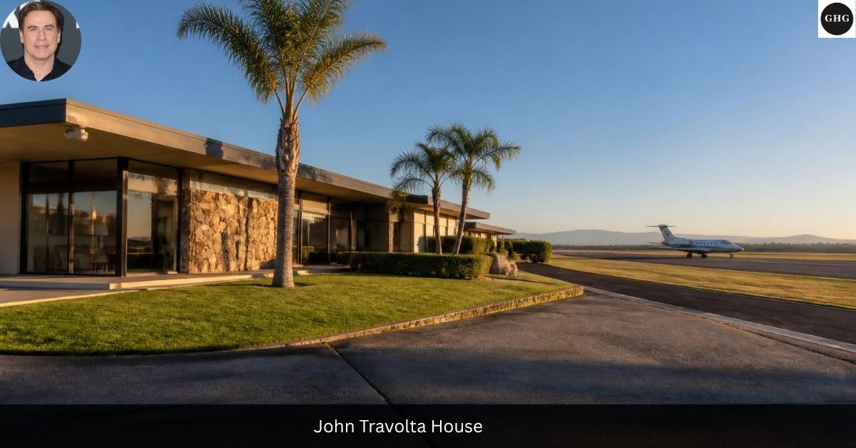 John Travolta house — his aviation estate with private runway in Ocala, Florida