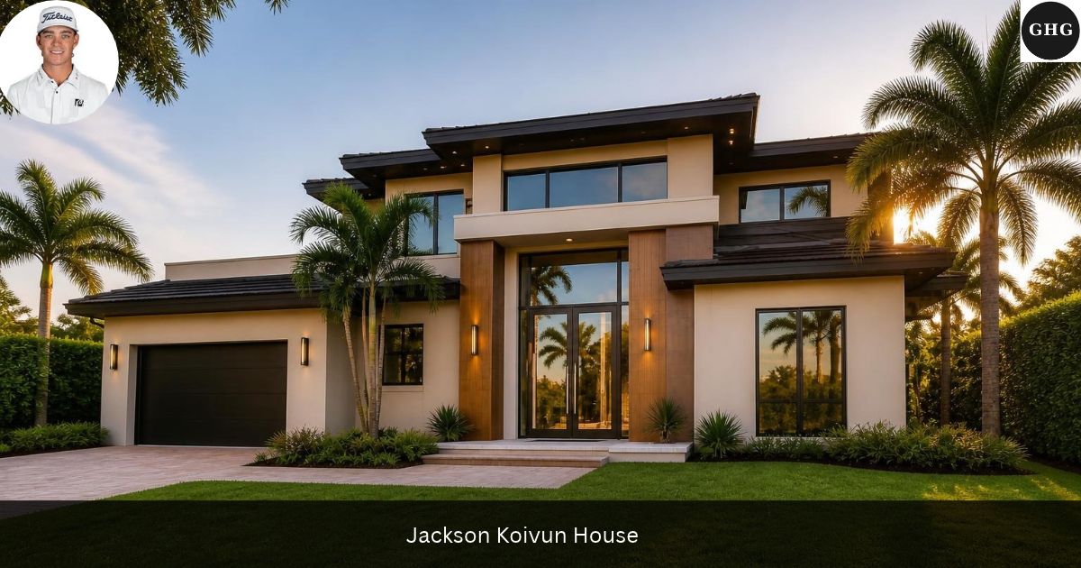 Jackson Koivun house — modern Florida golf-course home illustrating the type of property in Jupiter's Bear's Club community