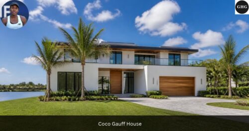 Coco Gauff house: where does Coco Gauff live? AI-generated illustration of a contemporary two-story Florida home, not her actual residence